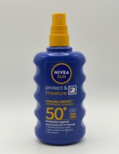 NIVEA Sun Protect & Moisture SPF50+ Spray 200ml Vitamin C Hyaluron UVA UVB -1
