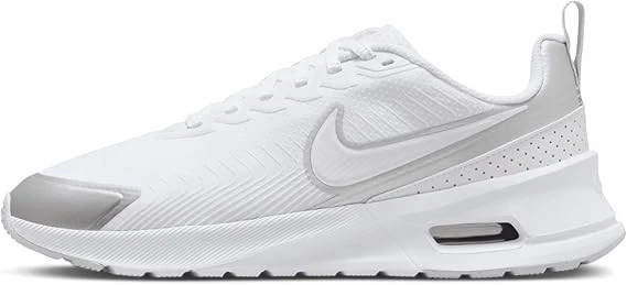 Nike Air Max Nuaxis Womens Shoes (White/Pure Platinum/Metallic Silver/White) 8.5