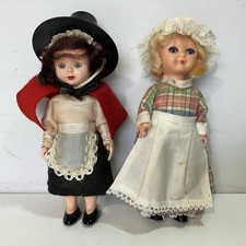 2x Vintage Welsh Costume Doll Dolls Traditional Folk Culture Figurines Kitsch