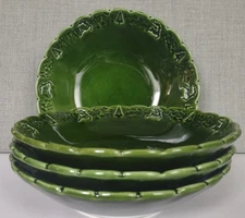 Maioliche Jessica 9.5” Christmas Green PASTA BOWL ~ 3 Available ~ Made in Italy