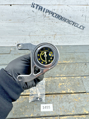 #ad #ad Harley EVO Big Twin Rocker Box Mount Arlen Ness Oil Pressure Gauge FXR $174.95