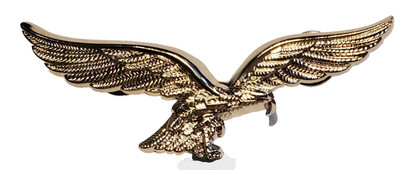 REPRO GERMAN-COSPLAY PIN ''SILVER TONE EAGLE'' BADGE