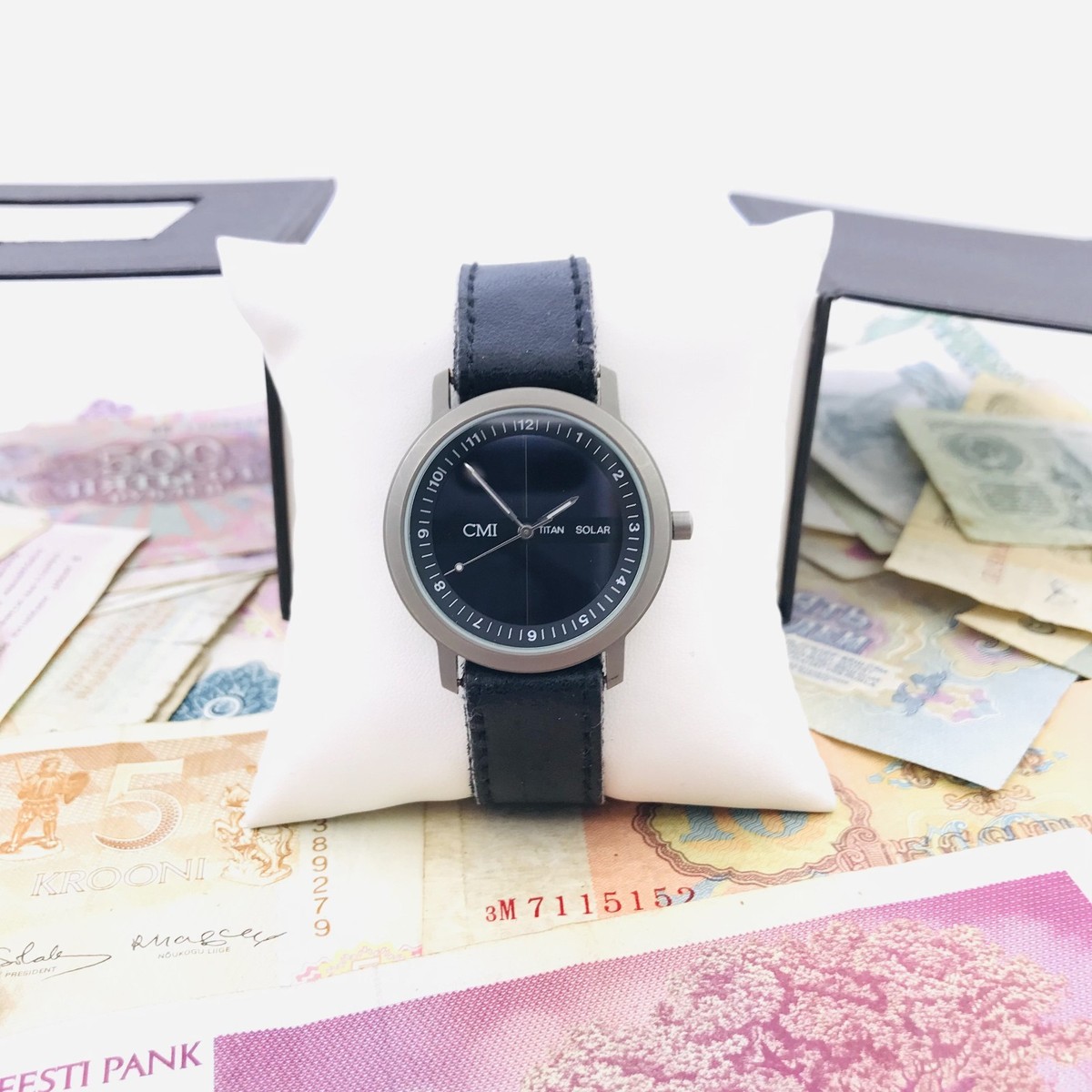 Modern CMI Titan Men's Watch All Titanium Case Quartz Made in Germany Working View 4