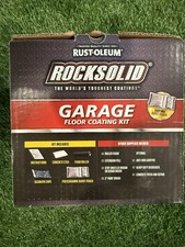 NEW Rust-Oleum RockSolid 1 Car Garage Floor Kit - 90 oz. - Gray Polycuramine