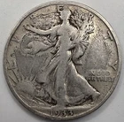 《SILVER》1933-D 50C  Walking Liberty Half Dollar   *GREAT WAY TO BUY SILVER !!