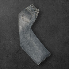 Grau Denim Jeans M Normalgröße gerades Bein...