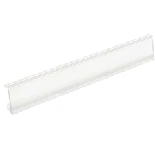 Clear Label Holder 24"W x 1-1/4"H With Paper Insert 6 Piece