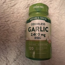Nature's Truth Odorless Garlic 2400 mg  120 Softgels Exp 06/2027