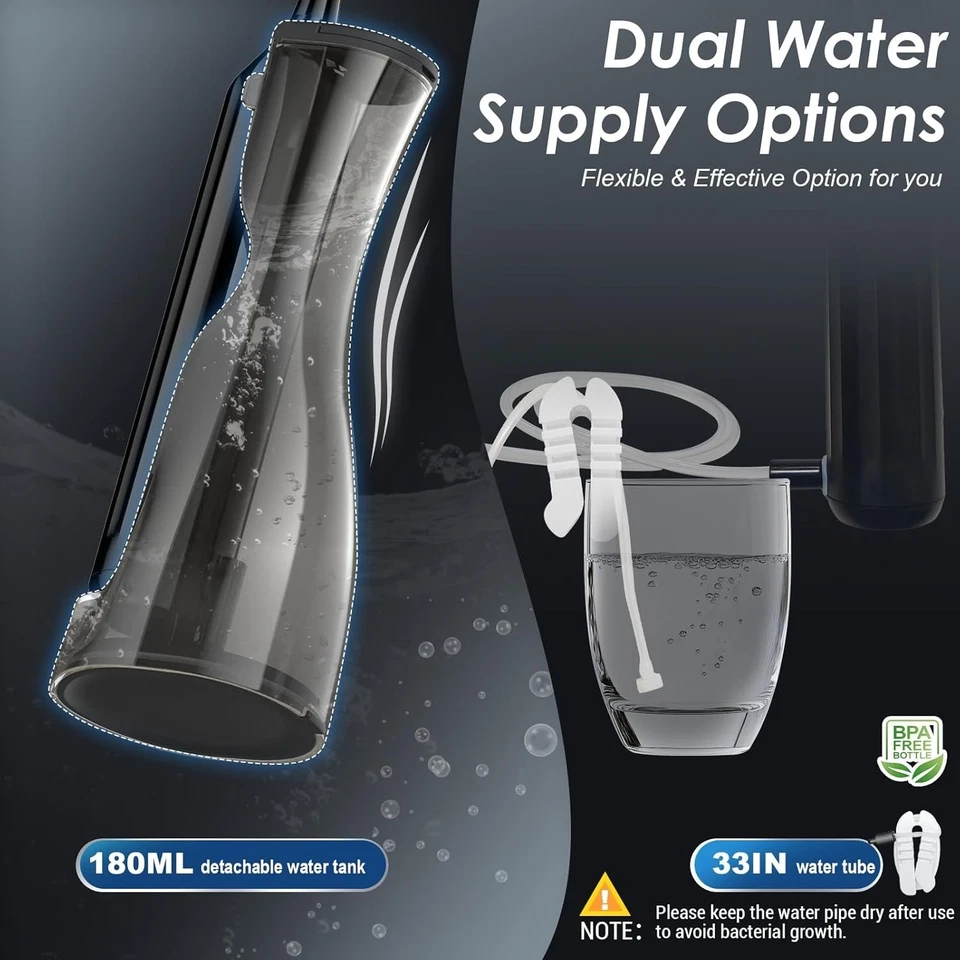 Electric Toothbrush with Water Flosser Combo, Cordless flossing Toothbrush - Image 2 of 4