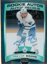2019 O-Pee-Chee Platinum Rookie Autos 2020-21 Update Trevor Moore #R-TM Auto