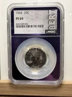 1964 Washington Silver Quarter NGC PF69 Trader Bea Bert Purple Core