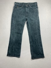 VTG Levis 517 Orange Tab Jeans Men's 32x34 Fits 30x28 Green USA Bootcut Denim