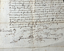 Antique Contract Document from 1632