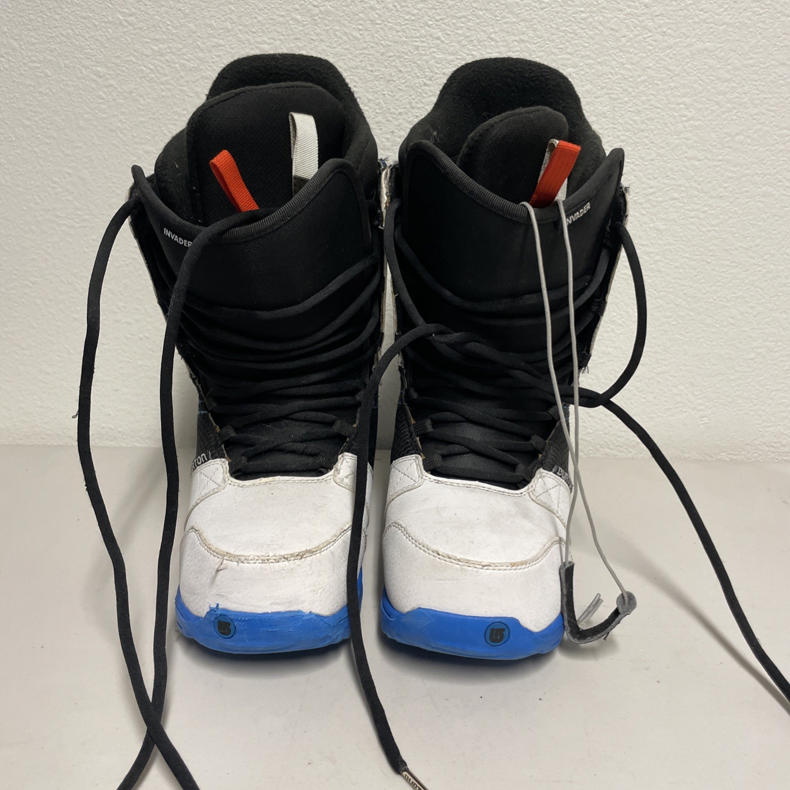 Boots Men&rsquo;s Size 9 Invader White Black Blue Imprint 1