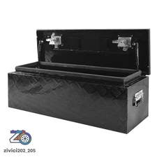Black 36" Aluminum Underbody Storage ToolBox RV Trailer Truck Pickup
