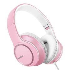 X8 Over Ear Wired Headphones Microphone 1.45m Tangle Free 3.5mm Plug Pink