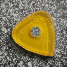Gravity Classic Pointed Standard Guitar Pick,  4.0 mm Thick, Round Grip Hole 