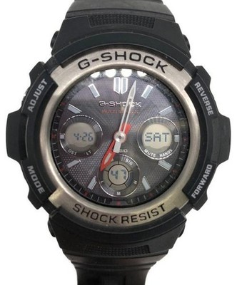 Casio G-SHOCK AWG-M100 Men's Digital Watch Black Resin Band Unisex Used