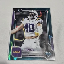 2025 Bowman U Chrome Witt Weeks 1st Bowman Teal Lava Refractor LSU 128