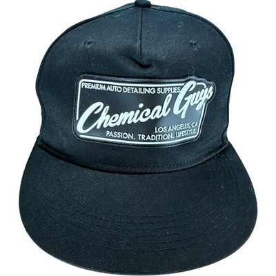 Chemical Guys Hat Cap Black Snapback Premium Auto Detailing Supplies Patch NEW