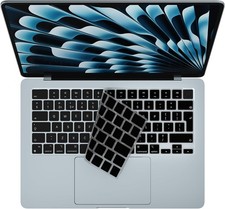 Image of Silicone Keyboard Cover Skin for 2025 MacBook Air 15.3" 13.6 inches M4 A3241 A3
