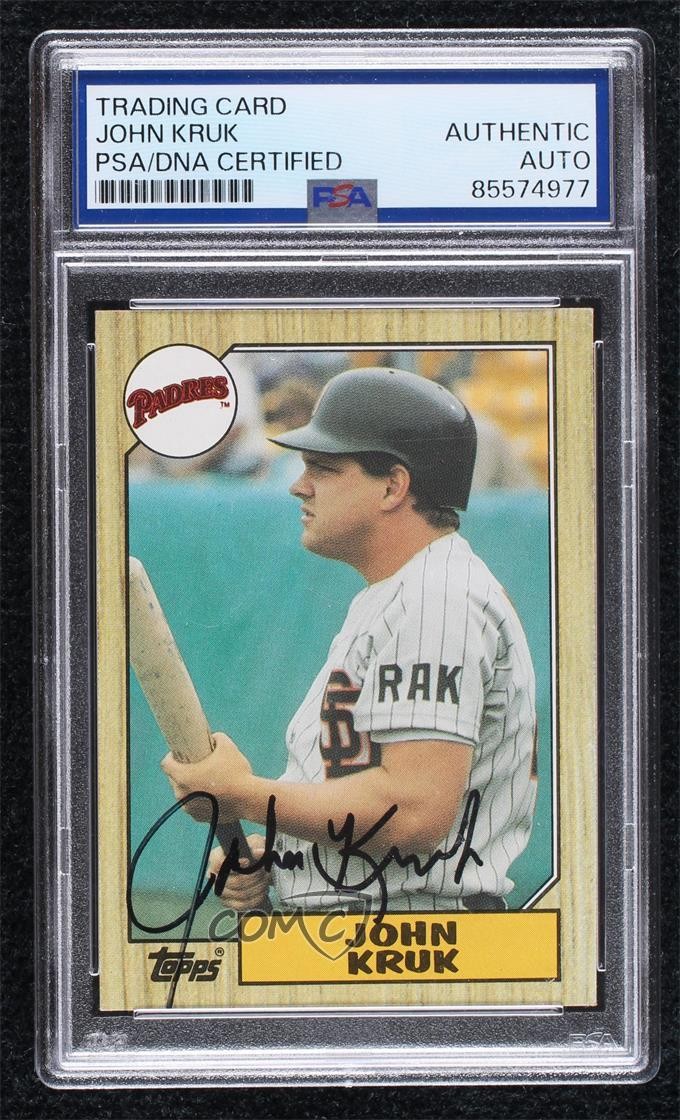 1987 Topps John Kruk #123 Rookie RC 7uo