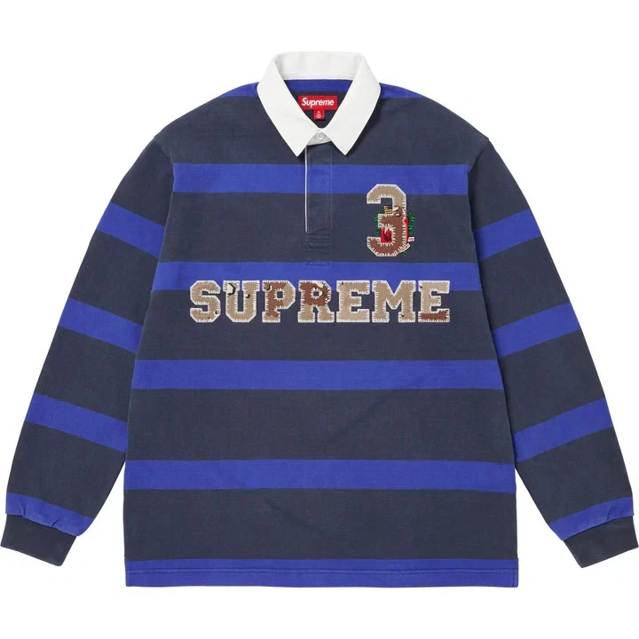 Supreme Long Sleeve Striped Casual Button-Down Shirts for Men for