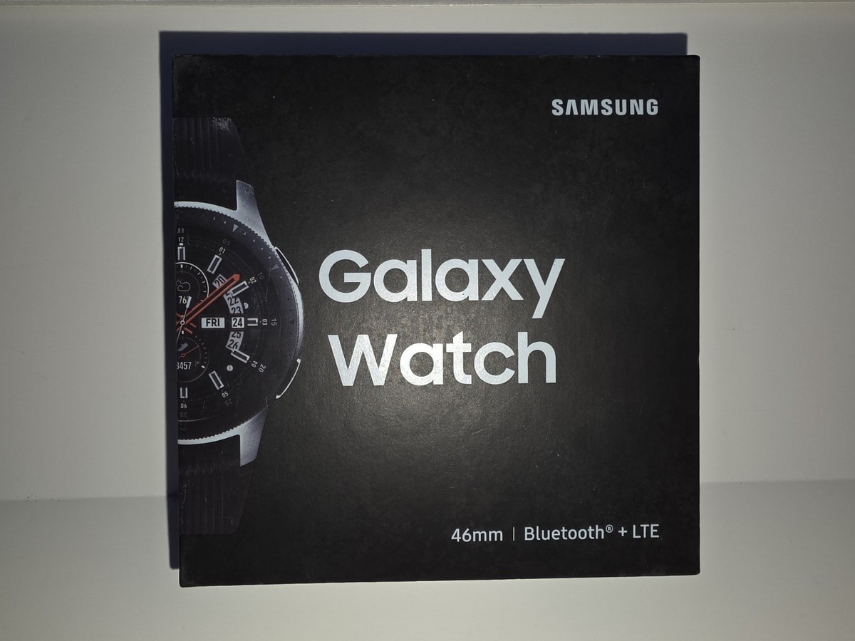 Samsung Galaxy Watch SM-R805 46mm Silver Case Classic Buckle Onyx