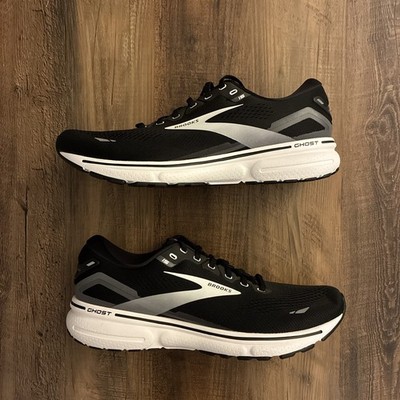 Brooks Ghost 15 Black White Men Size 11.5 Running Shoes New 1103931D012