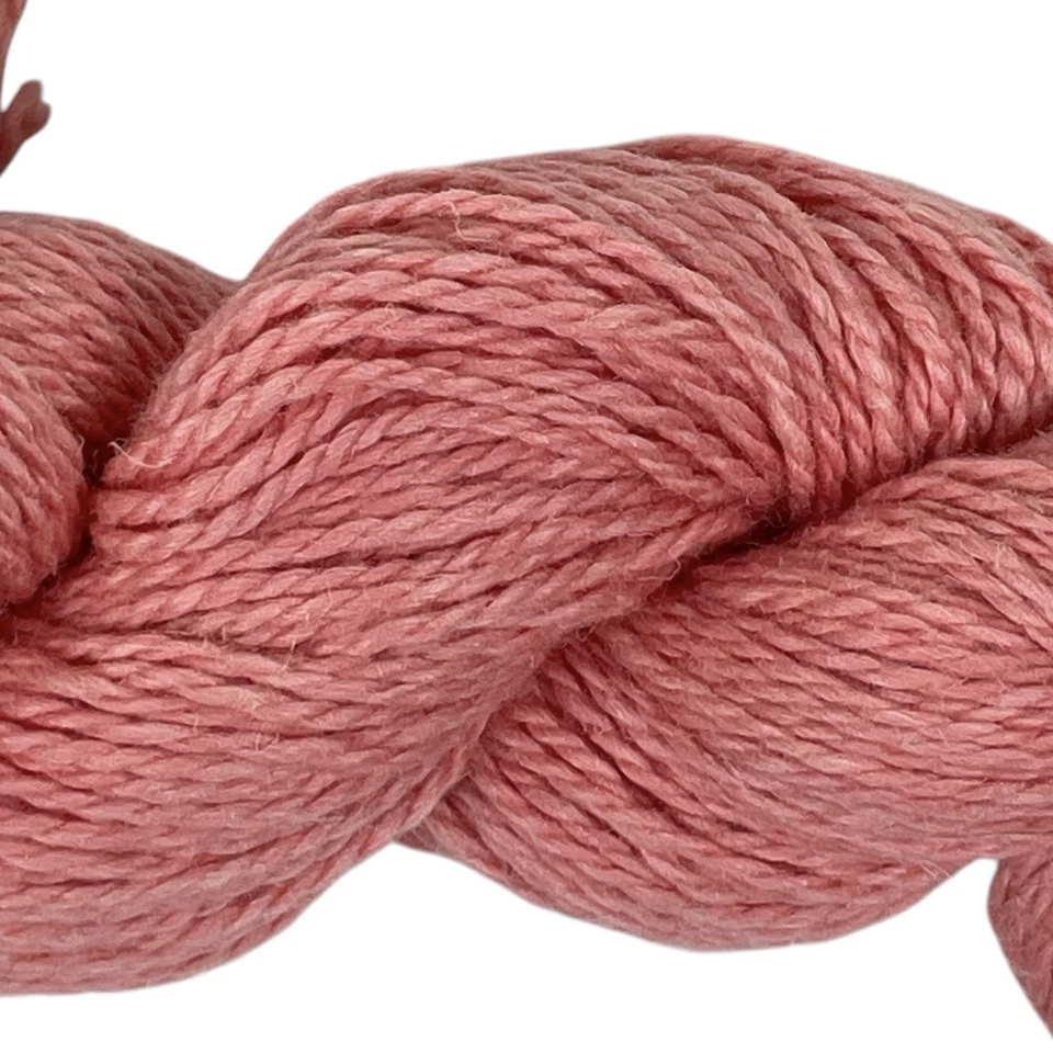 The Fibre Co Luma Yarn DK Carnation Pink Linen Wool Cotton Silk 127 Yards Peru - Image 2 of 4