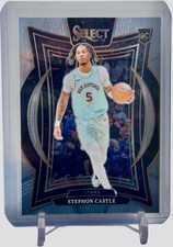 2024-25 Select Stephon Castle Concourse RC Rookie Card #72 Spurs W/Top Loader