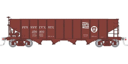 Escala Rapido HO ~ PRR H21A 4 bahías tolva ~ carbón Pennsylvania ~ #256532 ~ 178004A | Zustand: New