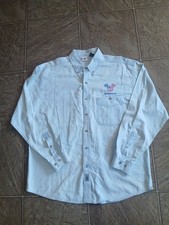 Walt Disney World Vintage Denim Long Sleeve Button Up Shirt Mens Size Large