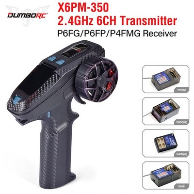 DUMBORC X6PM-350 RC Transmitter Receiver P6DC/P6FG/P6FP/P4FMG 2.4GHZ 6CH RC Gyro