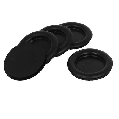 5pcs Black Rubber Closed Blind Blanking Hole Wire Cable Gasket Grommets 30mm