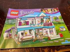 LEGO FRIENDS 41314: Stephanie's House - 99.9% Complete - RETIRED SET