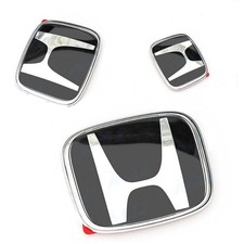 3pcs For Honda Accord 2008-2017 Glossy Black Front Griile Emblem Rear Badge 3pcs For Honda Accord 2008-2017 Glossy Black Front Griile Emblem Rear Badge