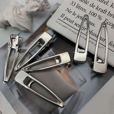 Hair Styling Tool Alloy Duckbill Clip Barrette Metal Geometric Hair Clip Elegant