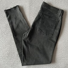 LEVI'S 710 Jeans Super Skinny Women’s W29 L30 Black Slim Skinny Denim Distressed
