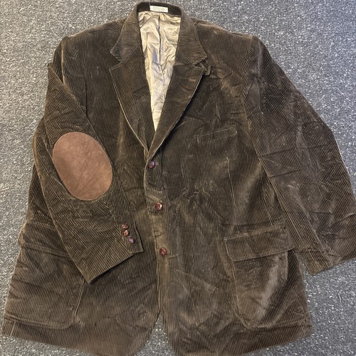 Orvis, Vintage Orvis Brown Corduroy Elbow Patch Shooting Hunting Blazer Sport Coat 54R