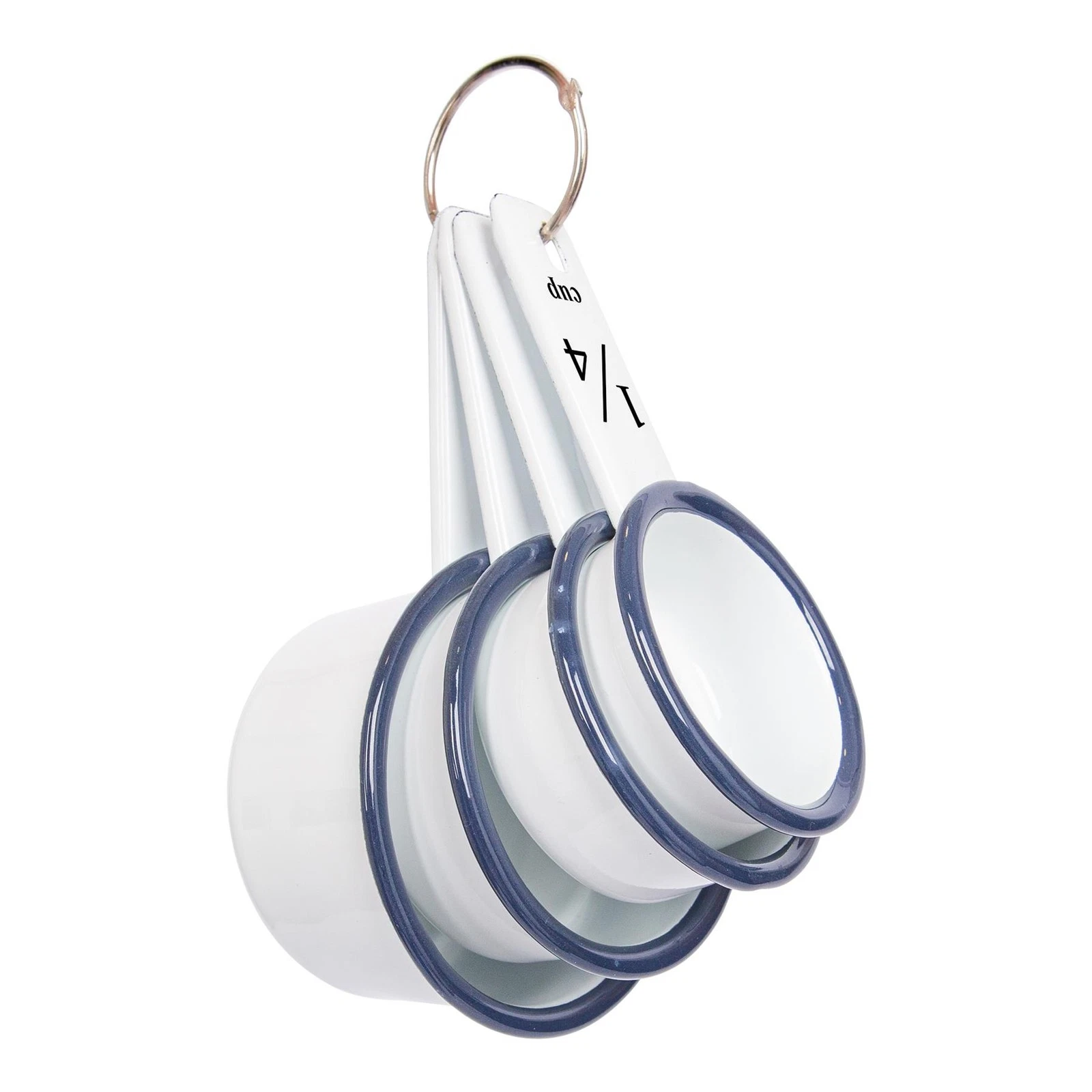 4 Pack White Enamel Measuring Cups Set - Blue
Opens in a new window or tab