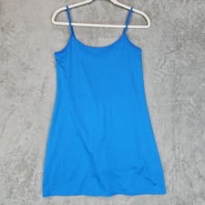J.Crew Active Tank Dress Womens S Calm Surf Blue Mini With Shorts Stretch