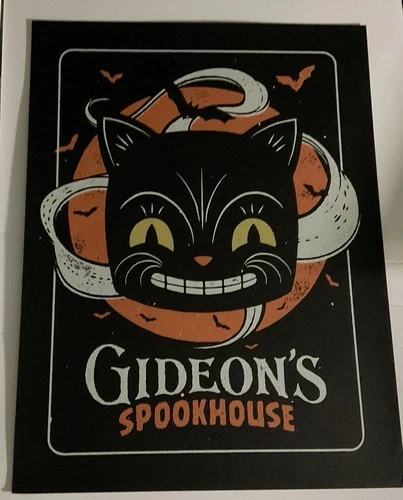 Gideons Bakehouse Black Cat Charity Event 9x12 Print  October 2024 NEW