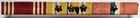 US Military WW2 Ribbon Pacific Campaign and Bronze Stars