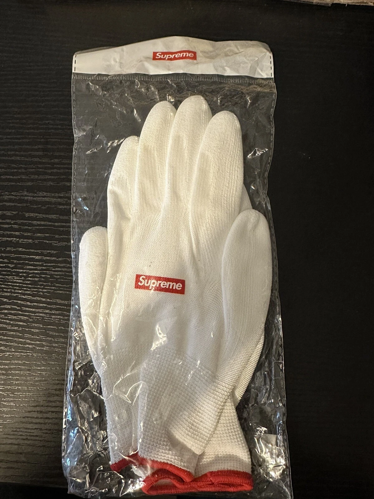 Gants de travail caoutchoutés Supreme FW20 neufs scellés boîte logo blanc