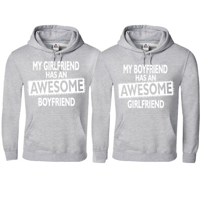 ALLNTRENDS Couple Hoodie Set - Boyfriend & Girlfriend Matching Hoodies, Sporty Grey - View #11