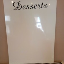 Dry Wipe Menu Board desserts