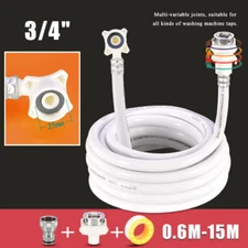 Multifunctional Washing Machine Water Inlet Hose Extension Pipe Tube 0.6M-15M