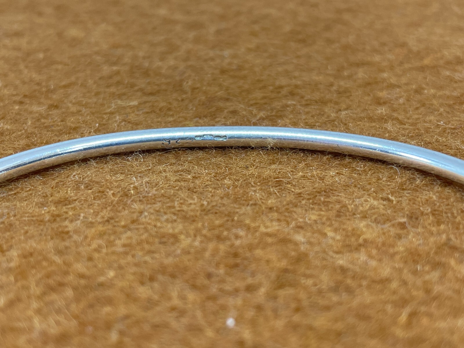 SOLID STERLING SILVER TORC BANGLE BRACELET 12.8G … - image 2