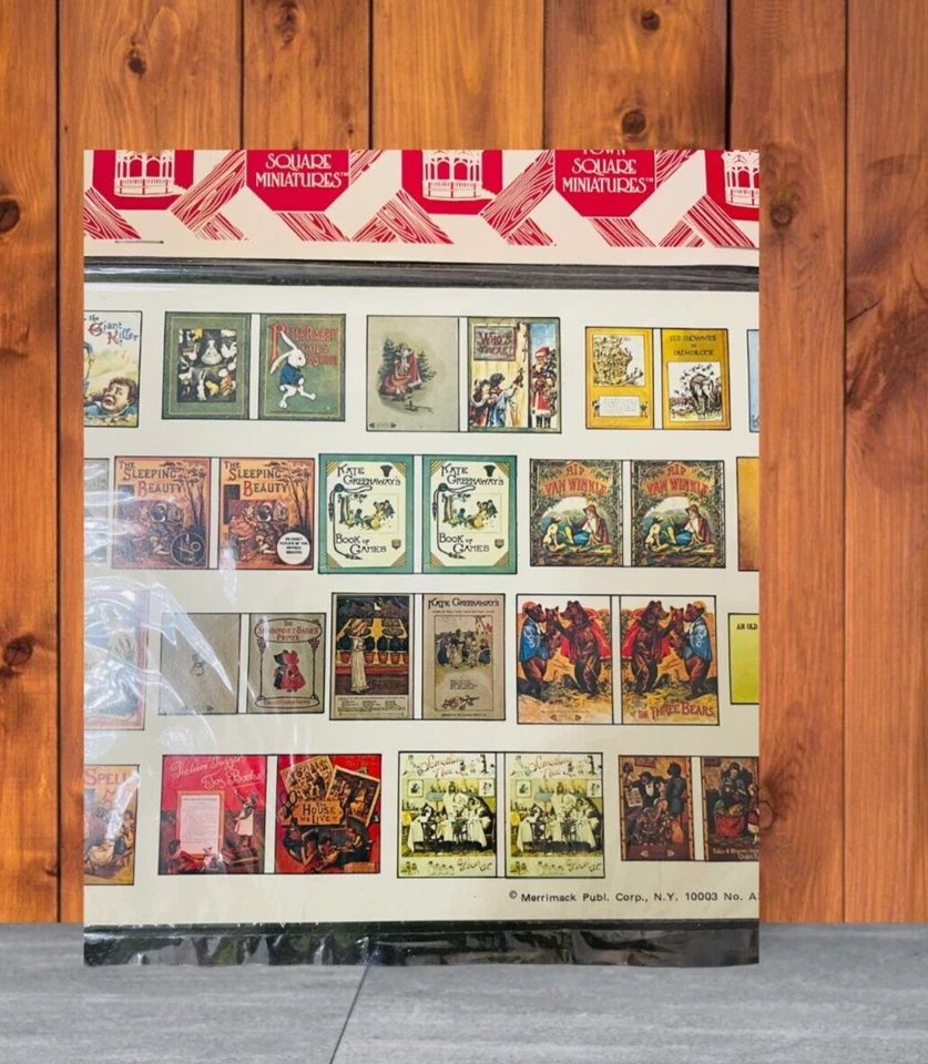 Vtg 30 Classic Miniature Dollhouse Book Covers School Sealed Library New - Image 4 of 4